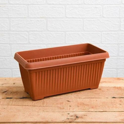 11.8 inch (30 cm) Bello Window Planter No. 30 Rectangle Plastic Pot (tercotta) (set of 6) Copy