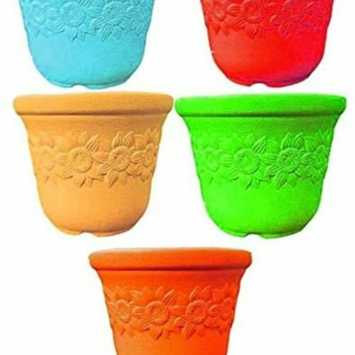 Sunny Flower Pot (8-inch, Pack of 5)